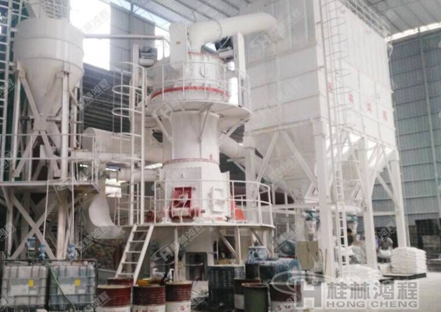 桂林鴻程HLMX大理石粉400目超細(xì)立磨機(jī)生產(chǎn)線現(xiàn)場(chǎng) HLMX1100桂林鴻程400目大理石粉HLMX超細(xì)立磨機(jī)生產(chǎn)線現(xiàn)場(chǎng)